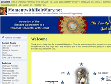 Tablet Screenshot of momentwithholymary.net